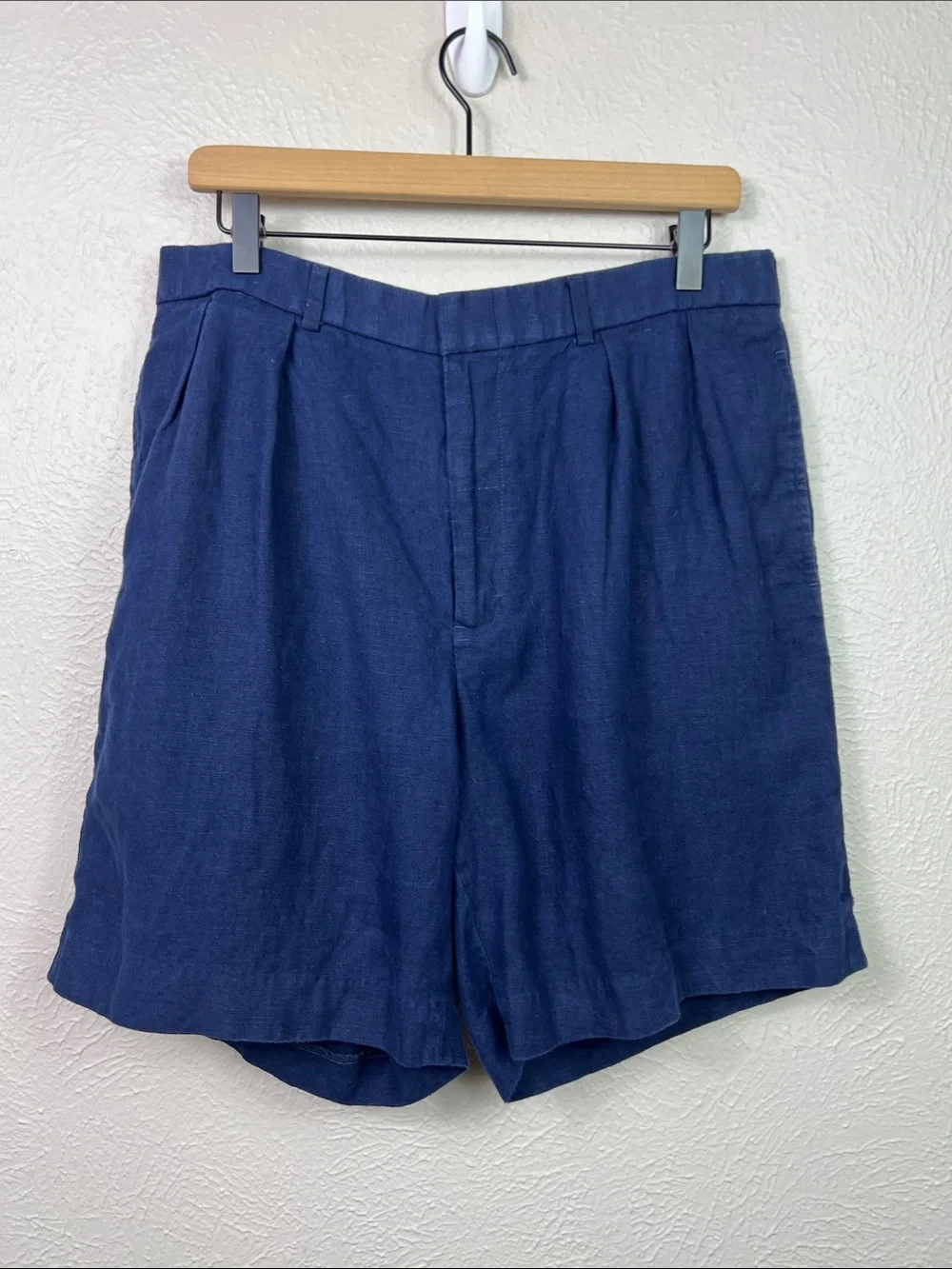 Polo Ralph Lauren Linen Navy Blue Shorts 34